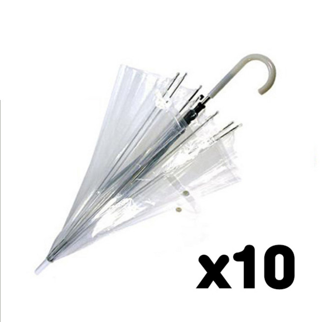 아이베이비아트 그리기투명우산(10개) 여름미술 미술놀이 반제품만들기 미술재료 자동우산 어린이자동우산