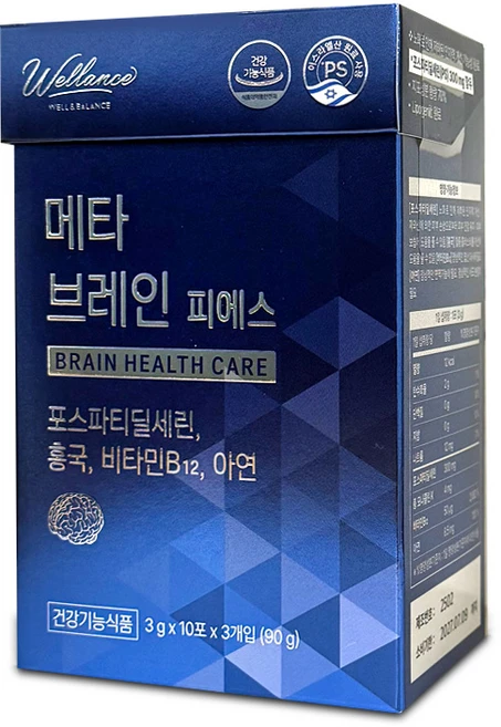 웰런스 메타브레인 피에스, 3g, 10개 - 쿠팡