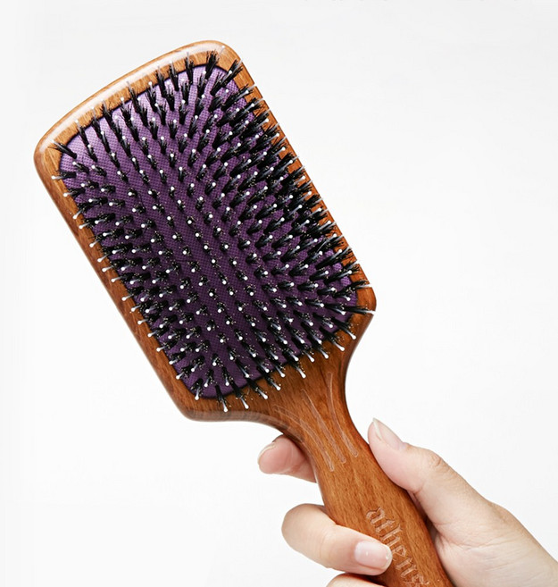 셀리본 아테네 여신 헤어브러쉬 엉킨 머리, 1개, 패들 브러시 대형 - 돈모&나일론핀