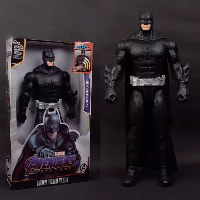 관절 움직임 어벤져스 높이 약 30cm 피규어 키덜트 타노스 아이언맨 스파이더맨 블랙팬서 헐크 토르 배트맨 아쿠아맨 조커 배트맨 캡틴아메리카 베놈 슈퍼맨 울버린 앤트맨, AS.다크 배트맨약 30cm