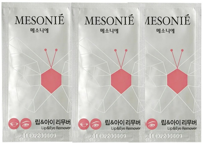 나드리 화장품 메소니에 립앤아이 클렌징 티슈, 100개, 1개입