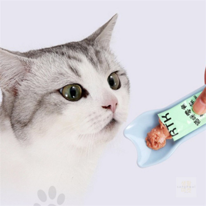 트리플스토어 고양이 츄르숟가락 급식기 맛있는고양이간식