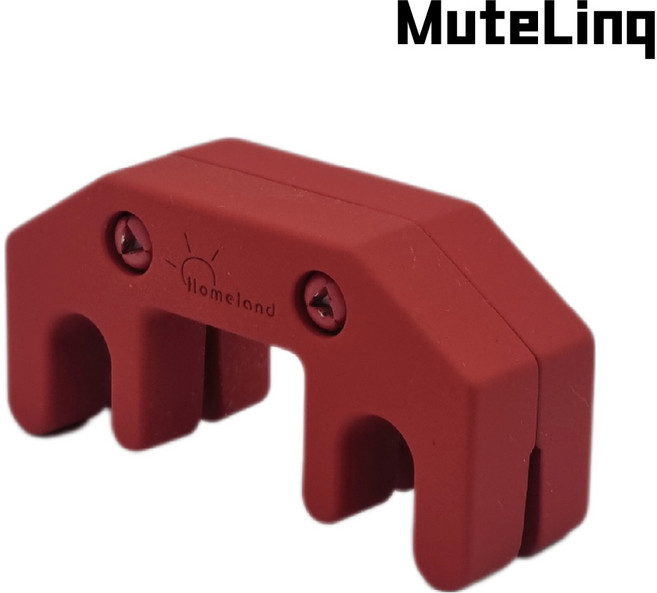 바이올린 비올라 메탈+실리콘 뮤트 약음기, 1개, 레드