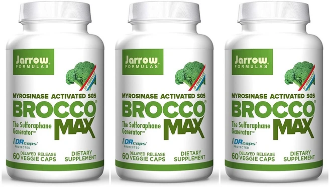Jarrow 재로우 포뮬러스 브로콜리새싹 설포라판 BroccoMax 60정 3개, 2개 (2000원 할인), 60개 - 쿠팡