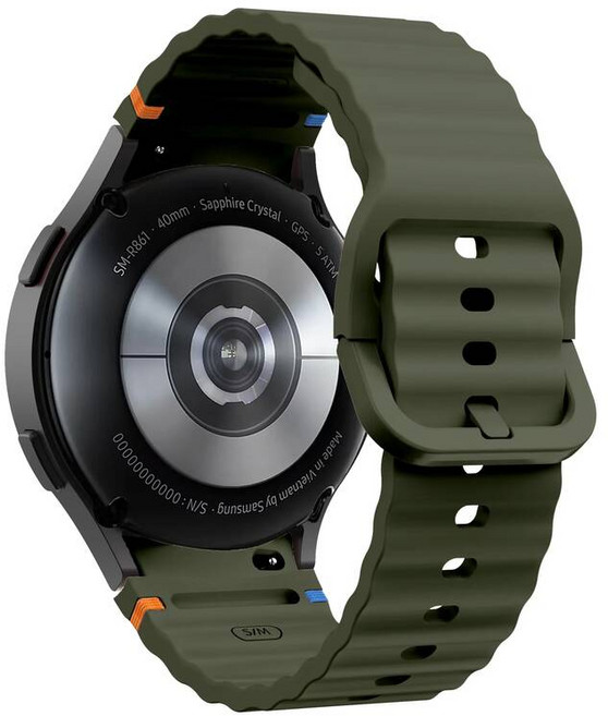 삼성 갤럭시 시계 7 FE 6 4 클래식 5 프로 44mm 40mm 43mm 47mm 45mm 팔찌 갤럭시 워치6 7 스트랩에 대한, 88)Green, 1개