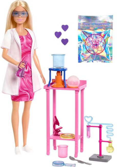 바비 과학자 인형 현미경 비이커 과학실 세트 유캔비애니띵 시리즈, 바비 과학자 인형 현미경 비이커 과학실 세트 유캔비애니, 1개