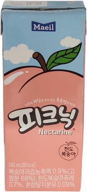 피크닉 천도 복숭아, 240ml, 24개