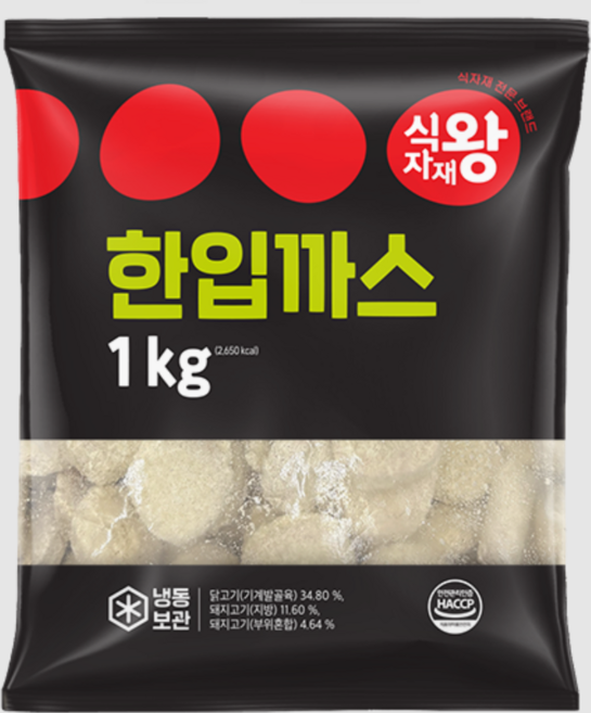 식자재왕 한입까스 1kg, 1개