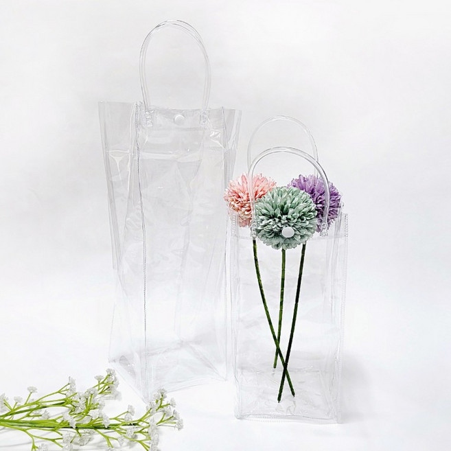 PVC 선물포장 DIY 투명 와인백 칠링백특가, 1개