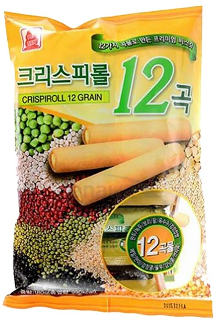 크리스피롤 12곡 곡물과자 180g 스낵 간식, 2개 - 쿠팡