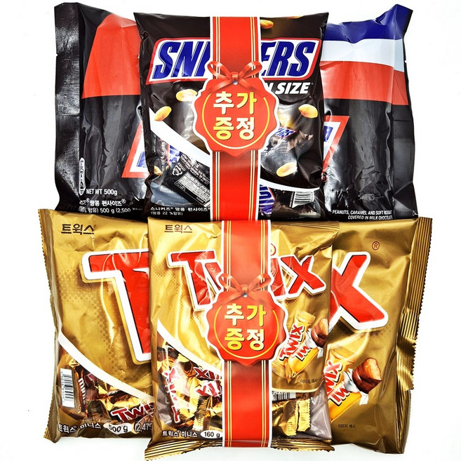 마즈 스니커즈 660g+트윅스 660g 초코바, 1개, 1.32kg