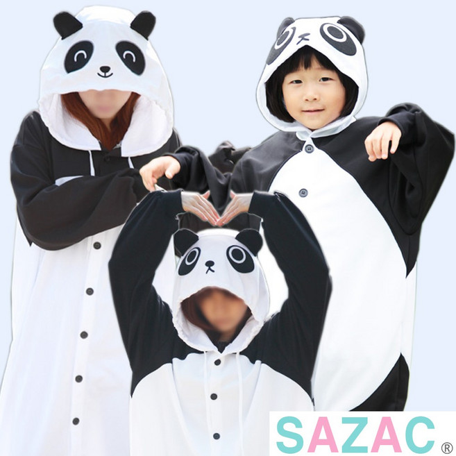 사자크 국산 사계절용 팬더동물잠옷
