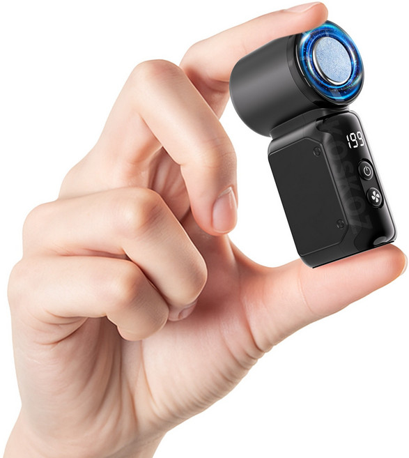 KOSKOZ 초미니 급속 냉각 핸디 휴대용선풍기, Black, K813