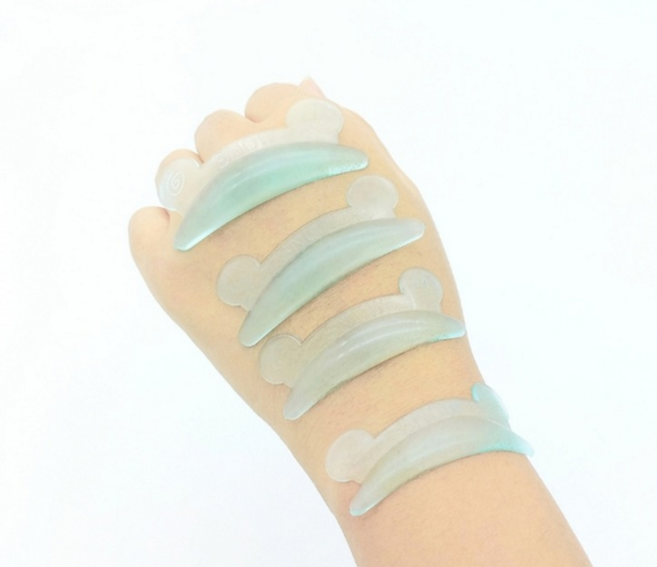 스노우 아이 달팽이 롯드 노글루펌 CU컬 둥근바짝 아이패치 10, 1세트