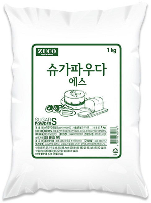 쥬코 슈가파우더 S 1kg, 1개