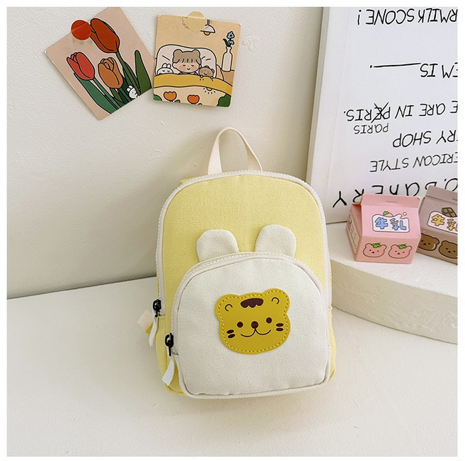 Annie 卡通動物幼兒園書包 國小背包 後背包 雙肩包 幼稚園小童可愛迷你撞色