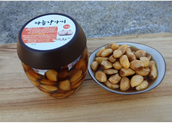 마늘장아찌 500g 1kg 국산 깐마늘장아찌, 1개