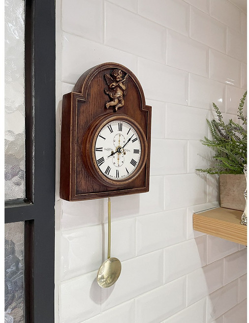 벽걸이 빈티지 추시계 벽시계 천사