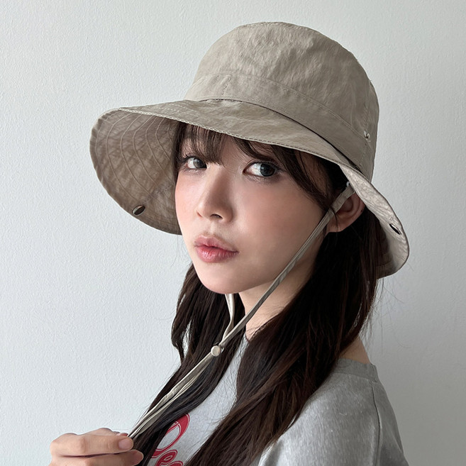 국내생산 나일론 사파리 벙거지 와이드챙 정글 바스락 캠핑 물놀이 낚시 등산 모자