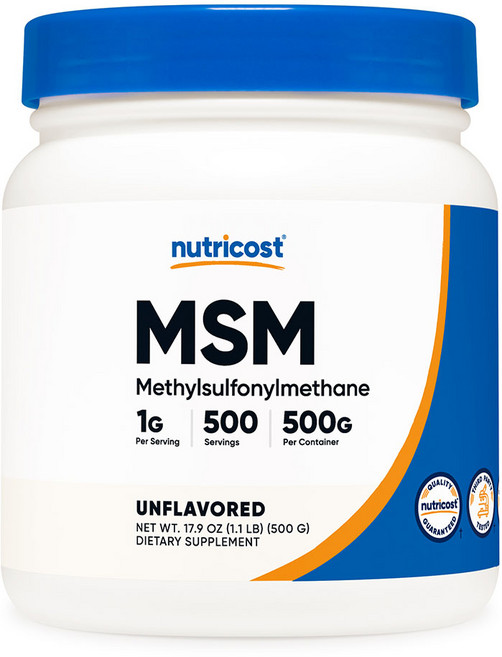 뉴트리코스트 MSM 파우더 500g 무맛 500회분 1개