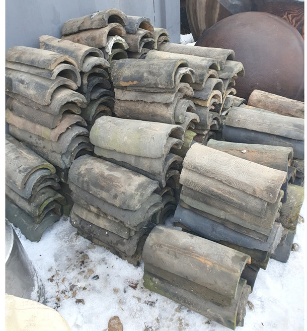 세월깊은 기와 기왓장 1점 가격 착불상품 숫기와 중고기와 옛날 기와 민속인테리어, 1개