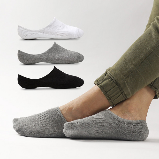 5개 세트 남성 여성 두꺼운 쿠션 베이직 스포츠 페이크삭스 덧신 발목 양말
