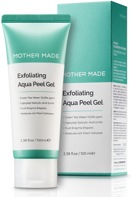 마더메이드 엑스폴리에이팅 아쿠아 녹차 저자극 얼굴각질제거 페이셜 필링젤 필링 각질제거 페이스스크럽, 1개, 100ml