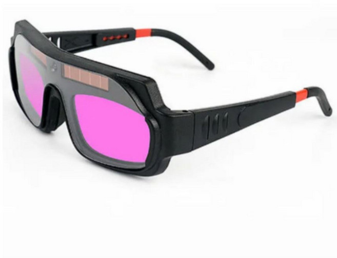 자동 용접용 고글 차광 기능 산업용 눈보호 보안경, 1개, 차광고글 + 보호필름(5장)