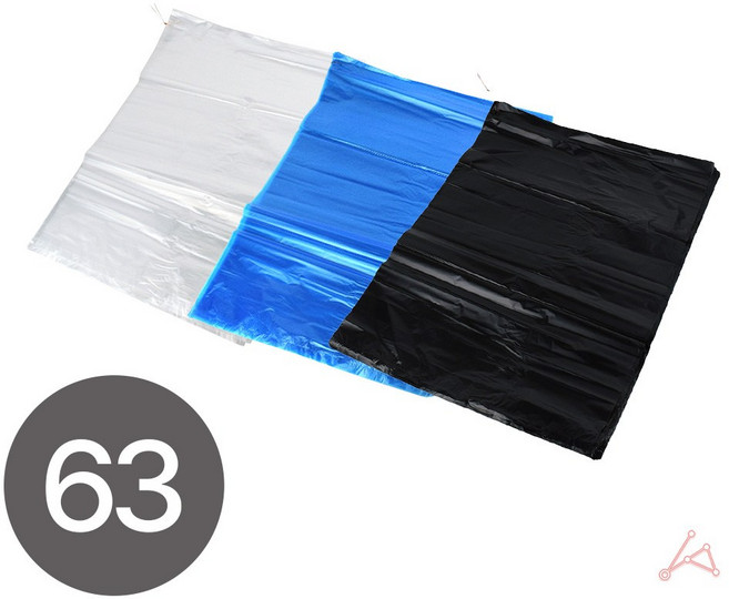 쓰레기 재활용 대봉투 63L 흑색 1봉(50매), 1개