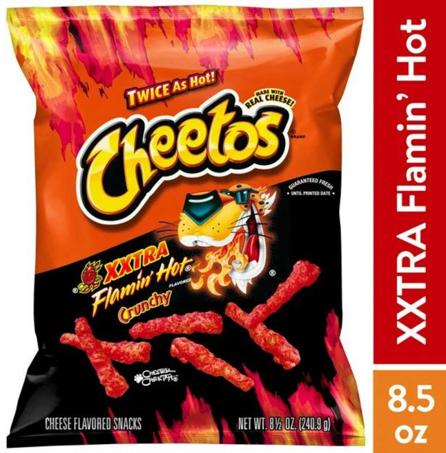 미국 치토스 엑스트라 플레이밍 핫 크런치 240g x 2팩 Cheetos XXTRA Flamin Hot Crunchy 직구, 2개