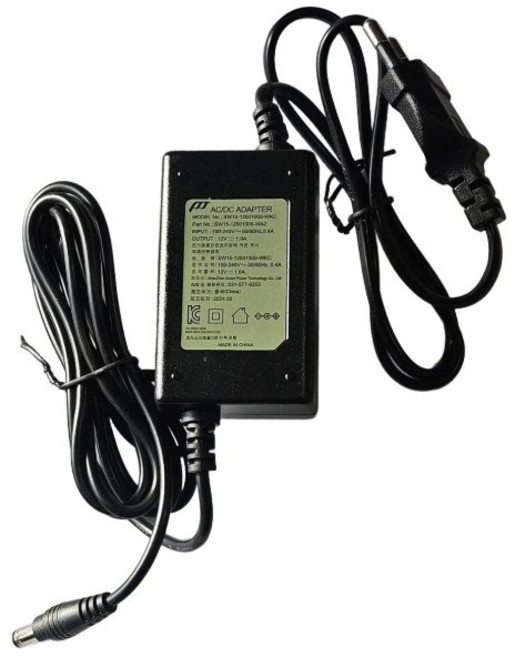 12V 1A 어댑터 5.5mm2.1mm SMPS 아답터 직류전원장치, 검정, 1개