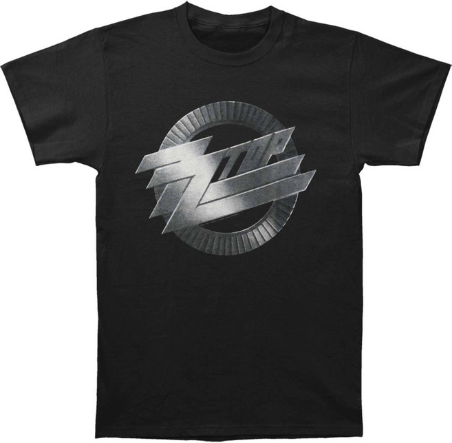 ROCKPANDA ZZ Top Metal Logo 반팔티