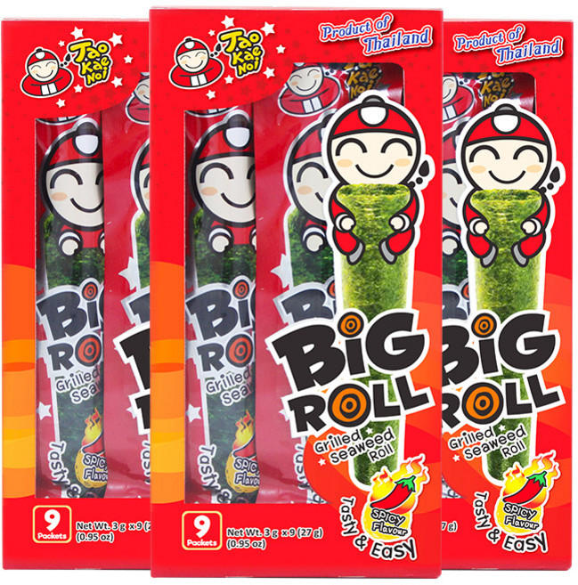 빅롤 중국 타오바오 간식 인플루언서 추천 바삭한 김스낵 안주 맛도리 과자