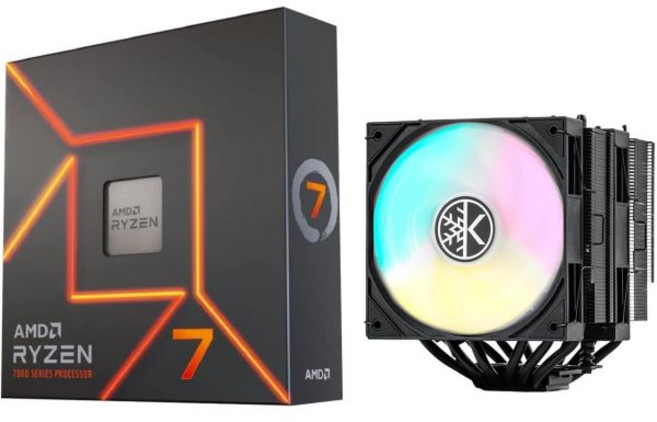 컴퓨터 메인보드 마이크로 센터 AMD 라이젠 7 7700X CPU 프로세서 번들 ASUS B650E 맥스 게이밍 와이파이 AM5 ATX 마더보드 DDR5 PCIe 5.0 3X, AMD 7700X+KINGCOOL IRON WIND 6
