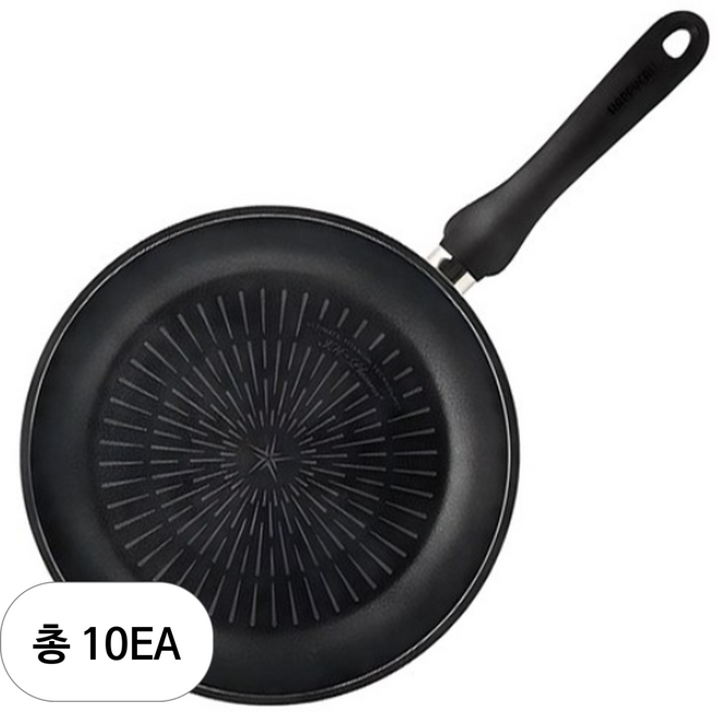 해피콜 인덕션 플라즈마 티타늄 IH 프라이팬, 24cm, 10개