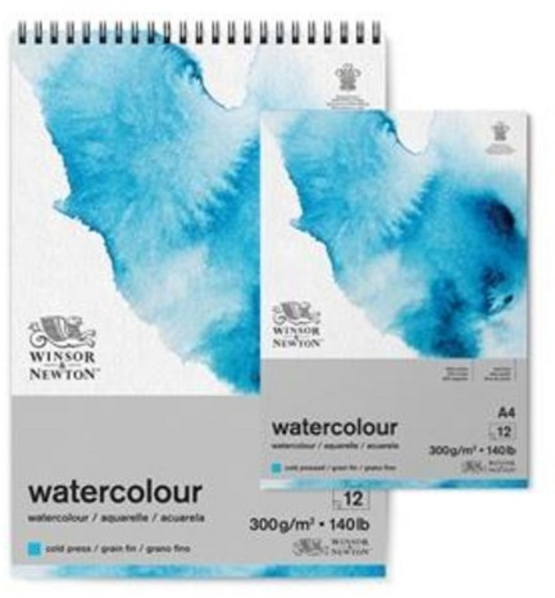윈저앤뉴튼 수채화 스케치북 300g 12매 중목 /옵션선택, A5패드