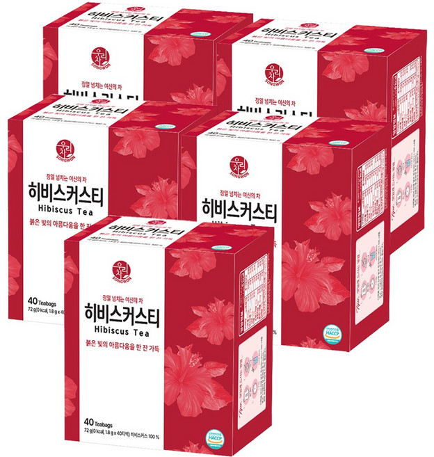 송원 히비스커스 40T x5개, 40개입