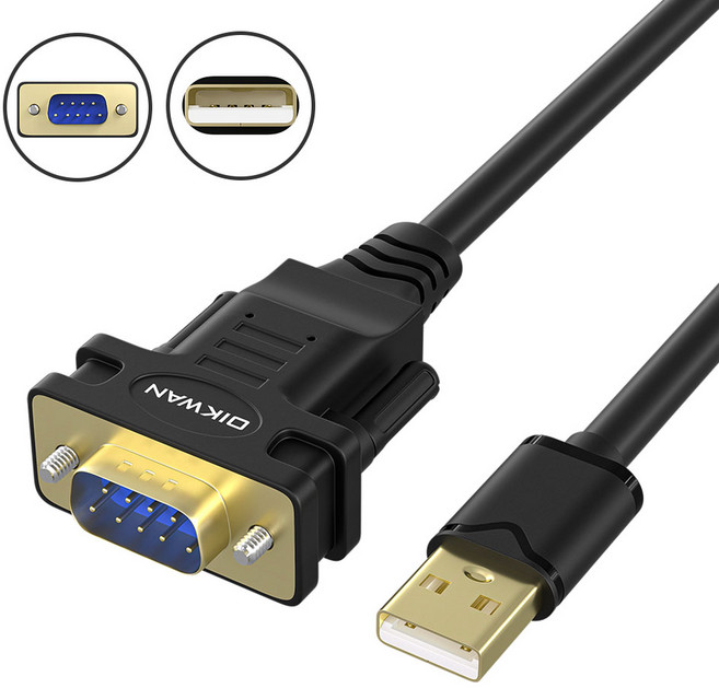 USB TO DB9 F/M 시리얼 FT/RS232 변환 케이블1.8M 컨버터(대량 주문제작 가능), 1개, USB TO DB9/M(수) 시리얼 케이블