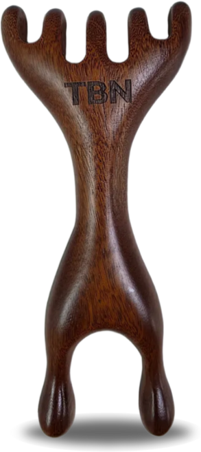 TBN 두피괄사 경락 마사지 두통 스트레스해소 얼굴용 바디용, 사슴뿔 샌달우드, 1개