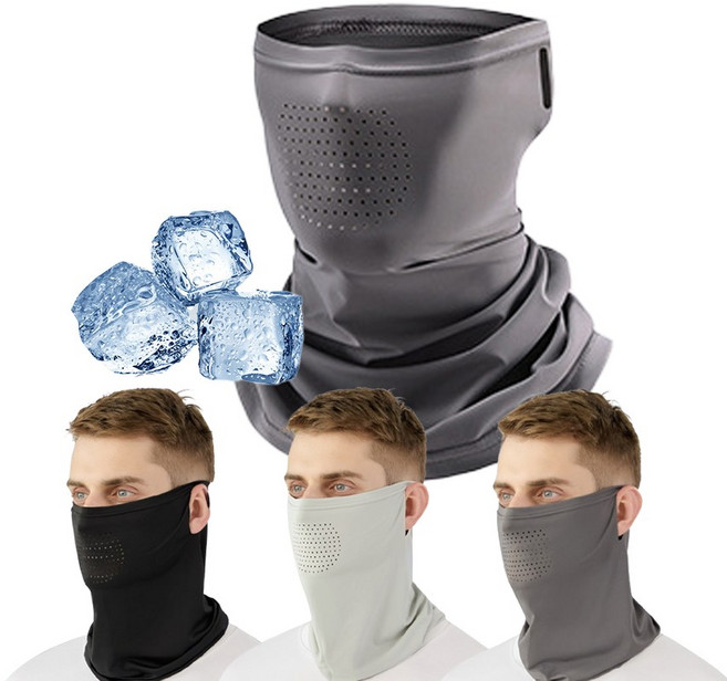 CULT 여름 스포츠 쿨 멀티스카프 귀걸이형, 1개, CT3.냉감 멀티스카프 귀걸이형 진그레이