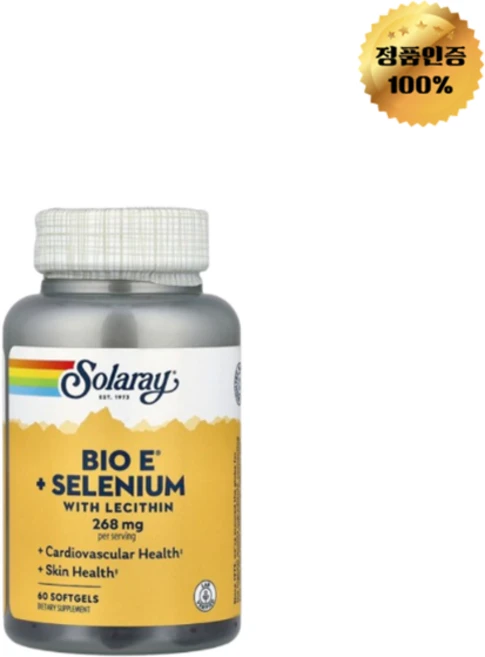 Solaray Vitamin E 솔라레이 비타민 E 670mg 60소프트젤, 1개, 60정 - 쿠팡
