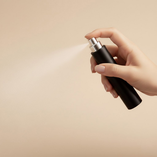 뉴에잇 휴대용 미니 향수 공병 10ml 2개, 1세트, 블랙