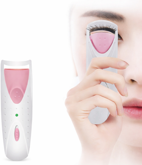 WAP 오래가는 속눈썹 고데기 히팅 뷰러 파마 컬링 펌, 1개, 핑크