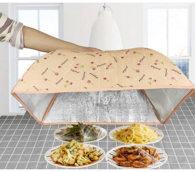 까마느 대형 식탁 덮개 보온 밥상 덮개 원터치 식탁 보온, 1개