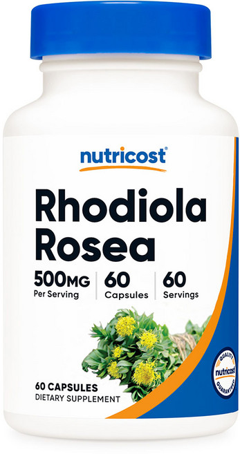 뉴트리코스트 로디올라 로시 500mg 글루텐 프리 캡슐, 60정, 1개