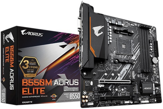 GIGABYTE B550M AORUS ELITE 제이씨현, AMD B550/M-ATX