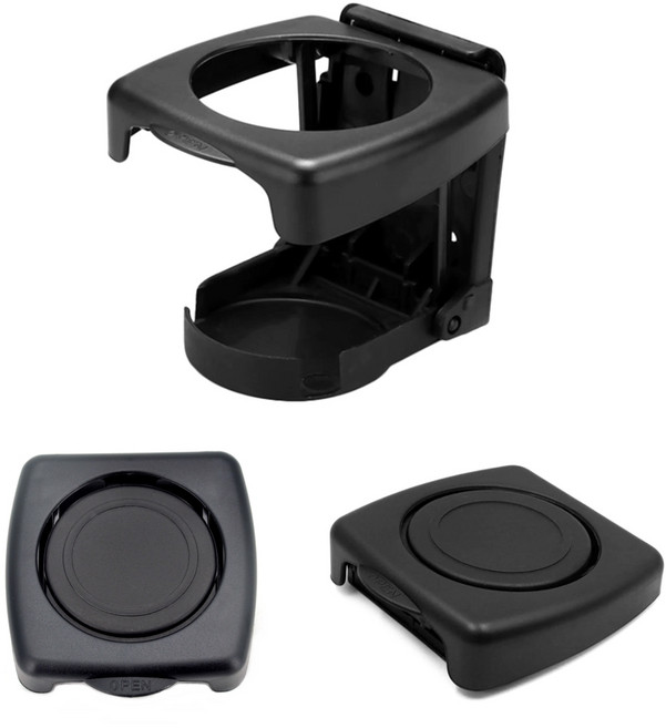 발통마켓 오토바이 컵홀더 자전거 음료걸이 접이식 슈퍼커브 PCX 킥보드 호환, 블랙, 1개