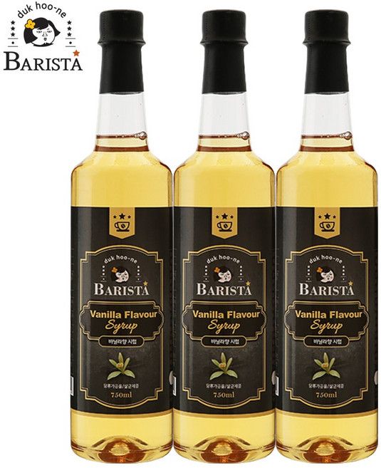 그리심 커피시럽 바닐라 750mlX3병, 750ml, 3개