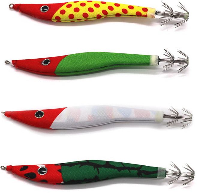 한치 이카메탈 한치 에기 채비 오징어 4p 혼합세트, 100g, 1개