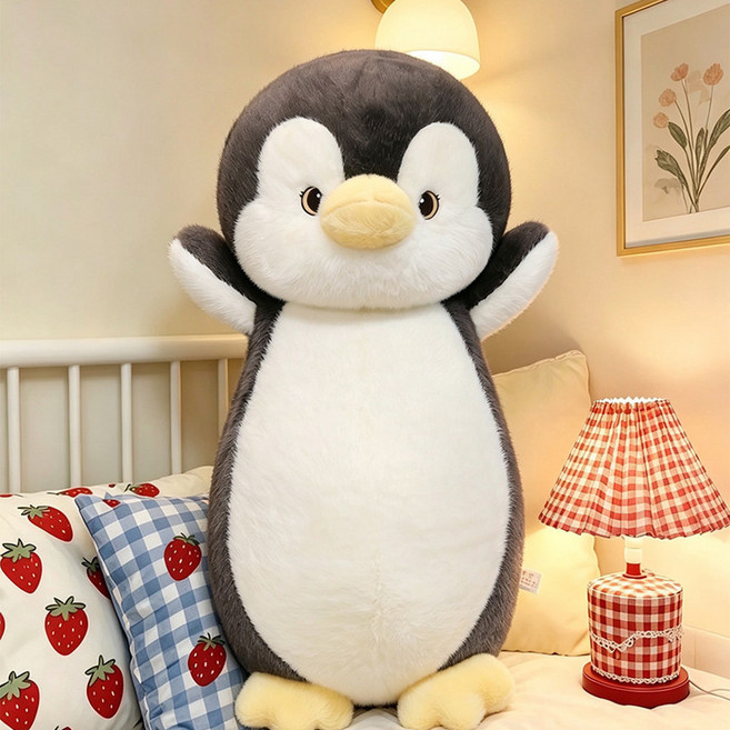 貓咪毛絨玩具, 萌萌企鵝款, 1個, 69cm